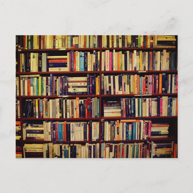 Library Shelves Postcard (Front)