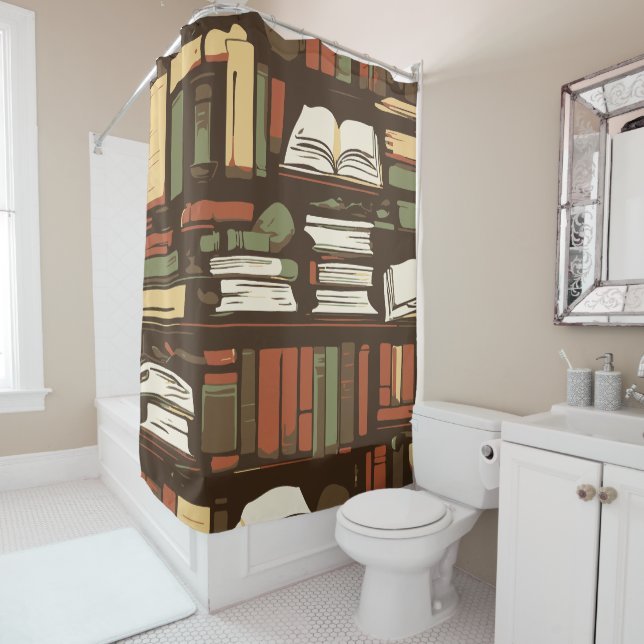 library shower curtain (In Situ)
