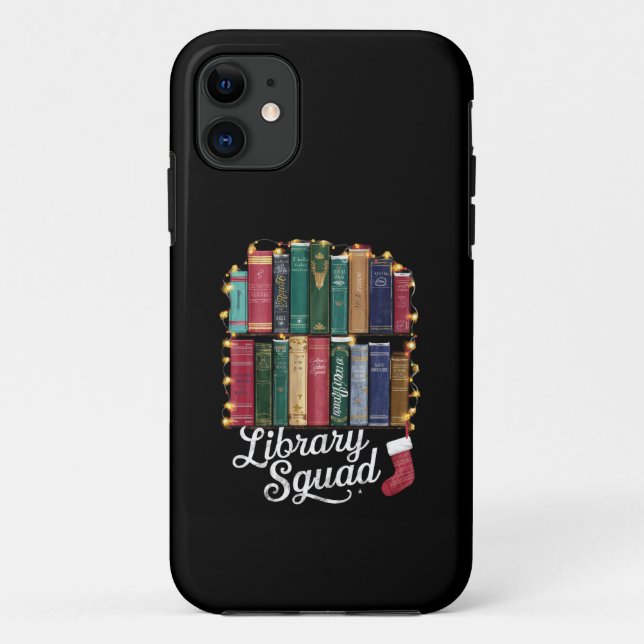 Library Squad Christmas Book Lovers Team Reading  Case-Mate iPhone Case (Back)