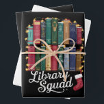 Library Squad Christmas Book Lovers Team Reading  Wrapping Paper Sheet<br><div class="desc">Library Squad Christmas Book Lovers Team Reading</div>