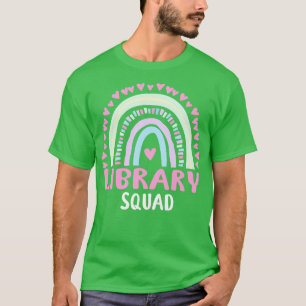 Library Squad Party Matching Womens Appreciation R T-Shirt