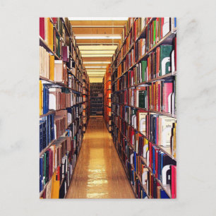 Library Stacks Calendar Postcard