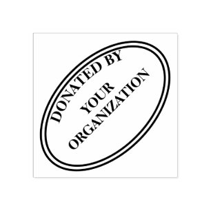 Library stamp style book donation stamp