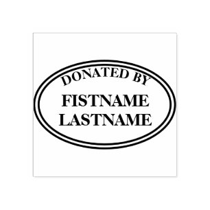 Library stamp  style book donation stamp