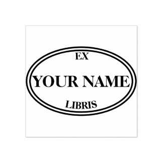 Library stamp  style ex libris book plate
