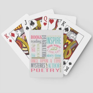 Library Subway Art Playing Cards