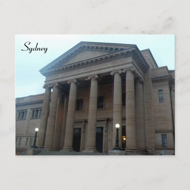 library sydney postcard (Front)