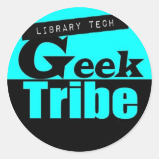 Library Tech Geek Tribe Classic Round Sticker