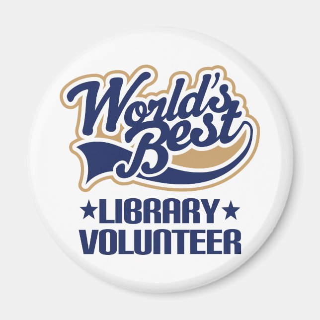 Library Volunteer Gift Magnet (Front)