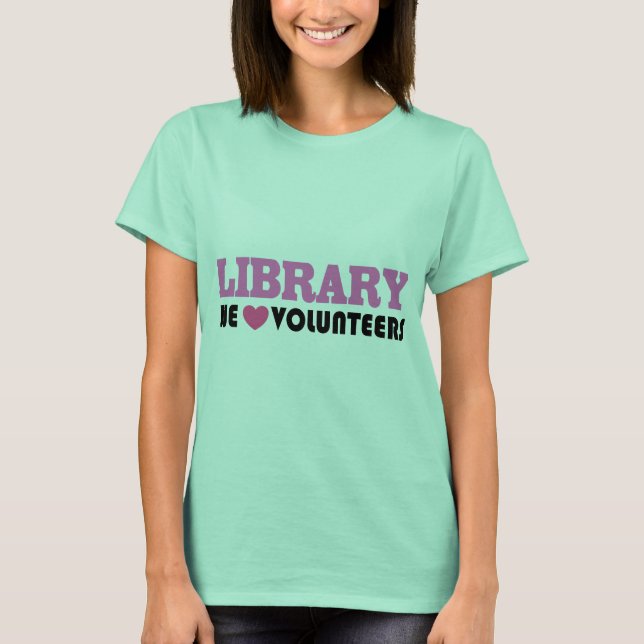 Library Volunteer T-shirt (Front)