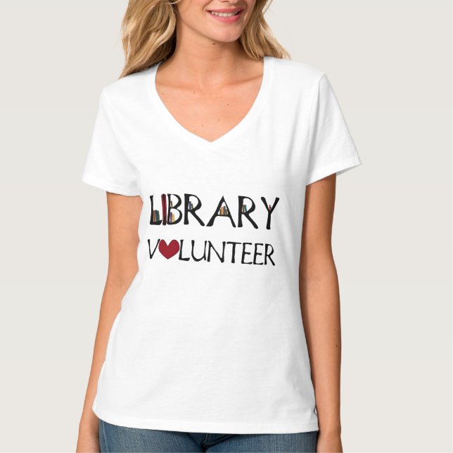 Library Volunteer T-Shirt (Front)
