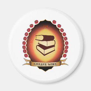 Library Work Mandorla Magnet