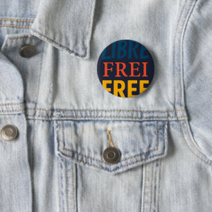 Libre 6 Cm Round Badge