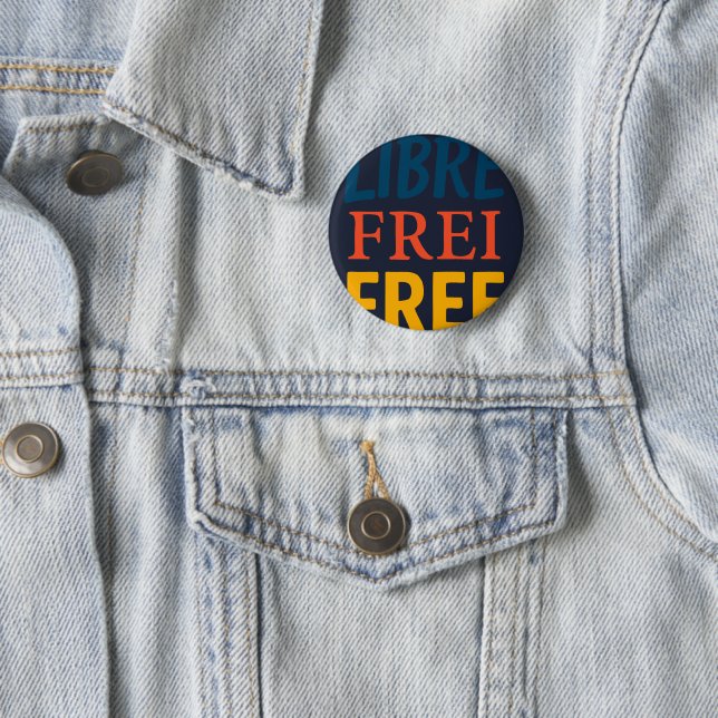 Libre 6 Cm Round Badge (In Situ)