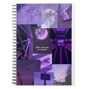 Libreta aesthetic collage lila notebook