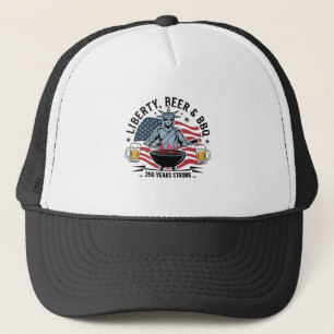 Librity Beer & bbq 250th Years Strong 4th of July Trucker Hat