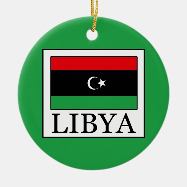 Libya Ceramic Tree Decoration (Front)