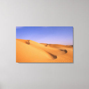 Libya, Fezzan, Sahara desert, Erg Murzuq, Sand Canvas Print
