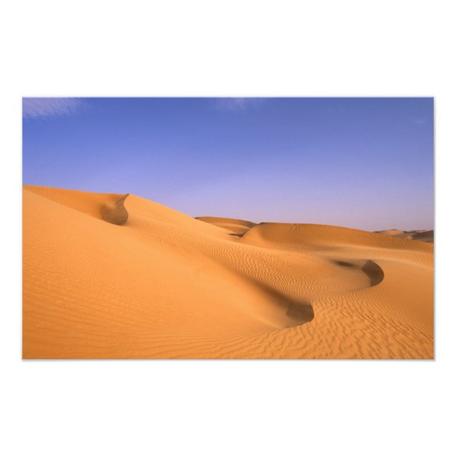 Libya, Fezzan, Sahara desert, Erg Murzuq, Sand Photo Print (Front)