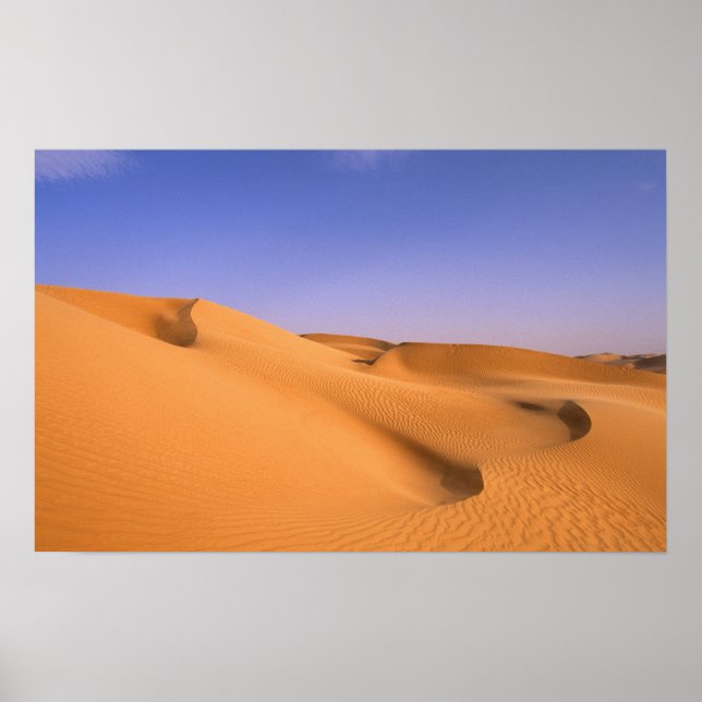 Libya, Fezzan, Sahara desert, Erg Murzuq, Sand Poster (Front)