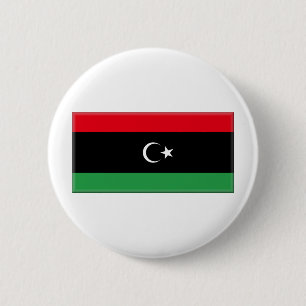 Libya Flag 1951 6 Cm Round Badge