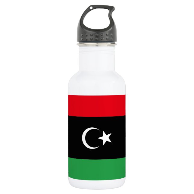 Libya Flag 532 Ml Water Bottle (Front)