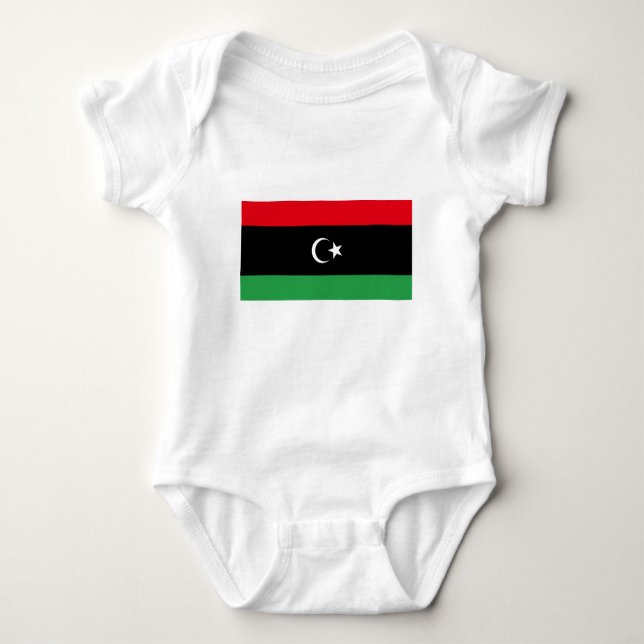 Libya Flag Baby Bodysuit (Front)