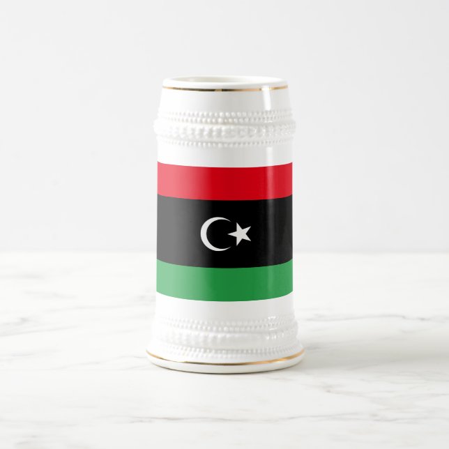 Libya Flag Beer Stein (Center)
