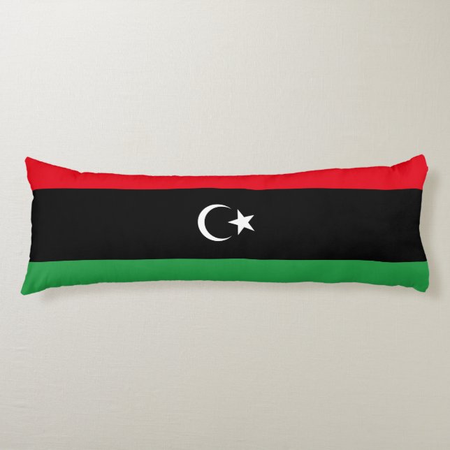 Libya Flag Body Cushion (Front)
