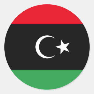 Libya Flag Classic Round Sticker