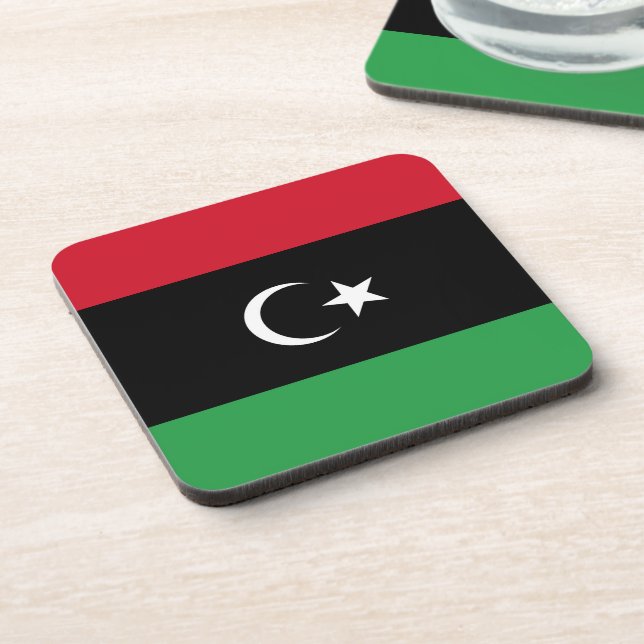 Libya flag coaster (Left Side)