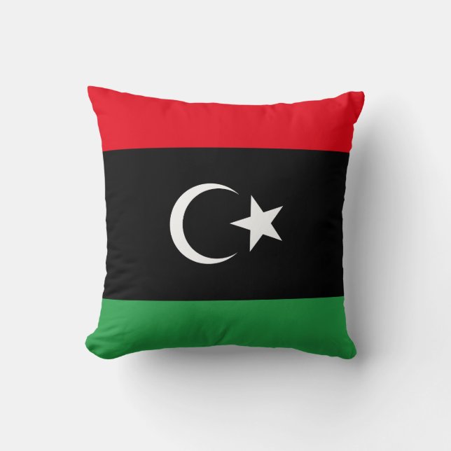 Libya Flag Cushion (Front)