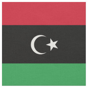 Libya flag fabric
