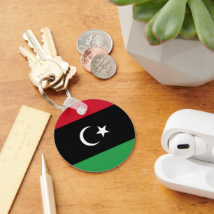 Libya flag key ring