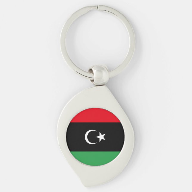 Libya Flag Key Ring (Front)