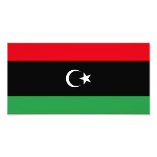Libya Flag Photo Print