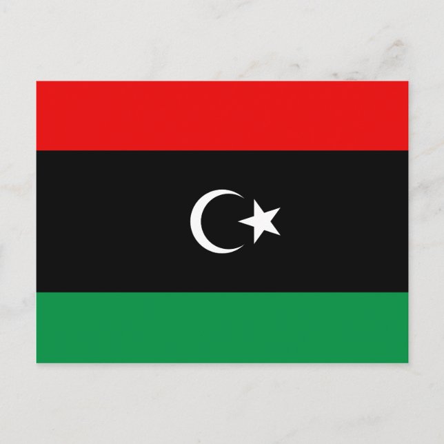 Libya Flag Postcard (Front)
