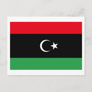 Libya Flag Postcard