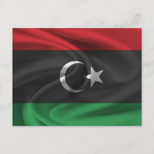 Libya Flag Postcard