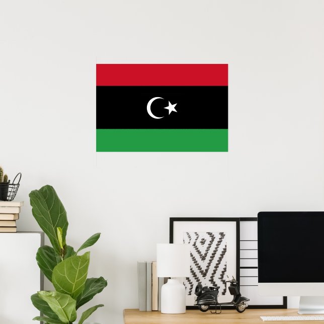 Libya flag poster (Home Office)