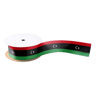 Libya Flag Satin Ribbon