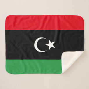 Libya Flag Sherpa Blanket