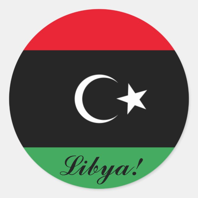 Libya Flag Stickers (Front)
