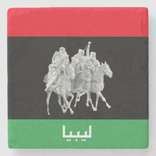 Libya Flag Stone Coaster