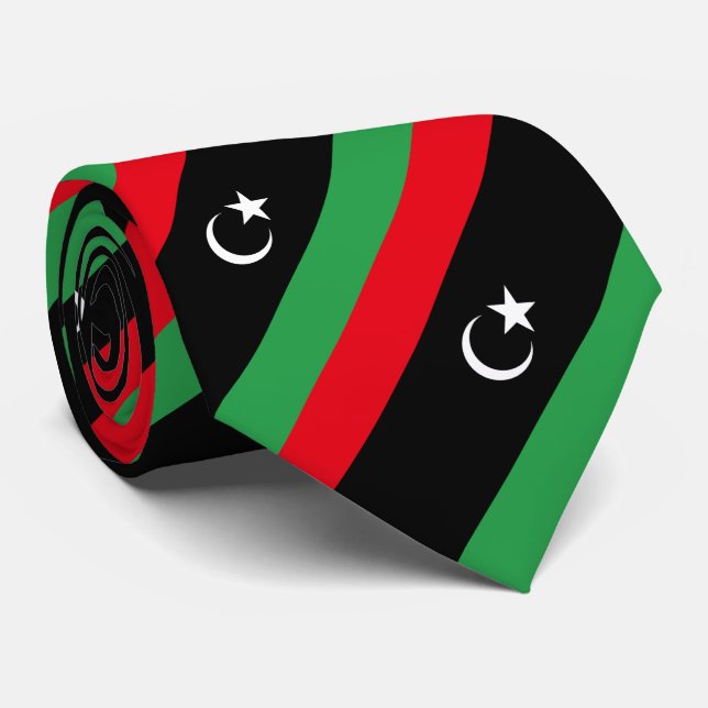 Libya Flag Tie (Rolled)