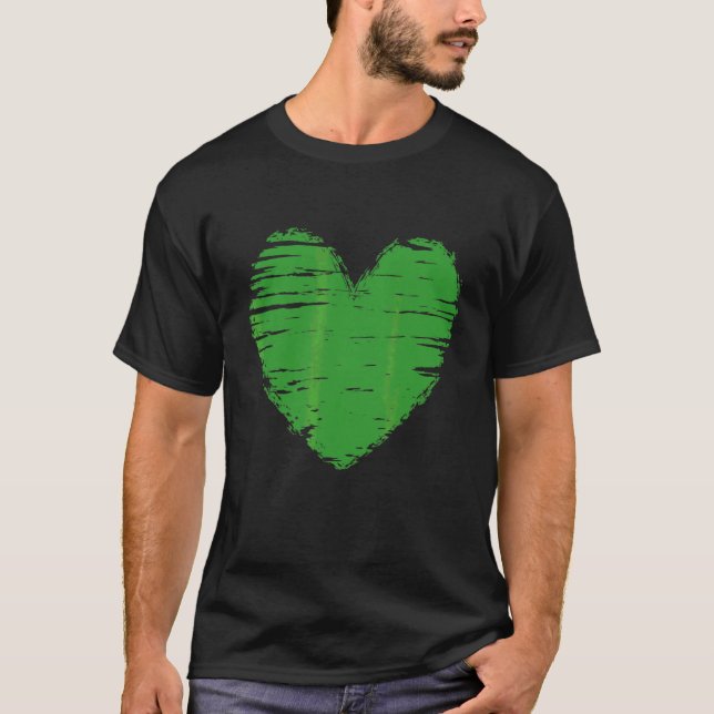 Libya Heart Libyan Flag Libyan Pride T-Shirt (Front)