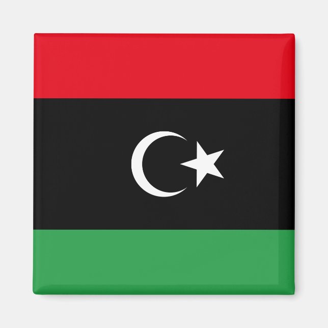Libya (Libyan) Flag Magnet (Front)
