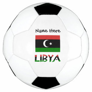 Libya Libyan Flag Personalised Soccer Ball