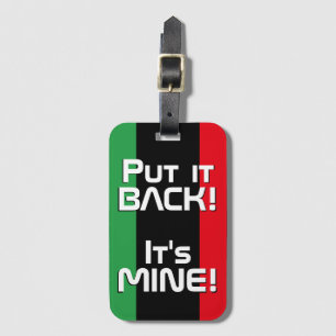 Libya National Flag Funny Patriotic Luggage Tag