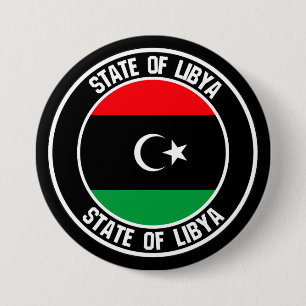 Libya Round Emblem 7.5 Cm Round Badge